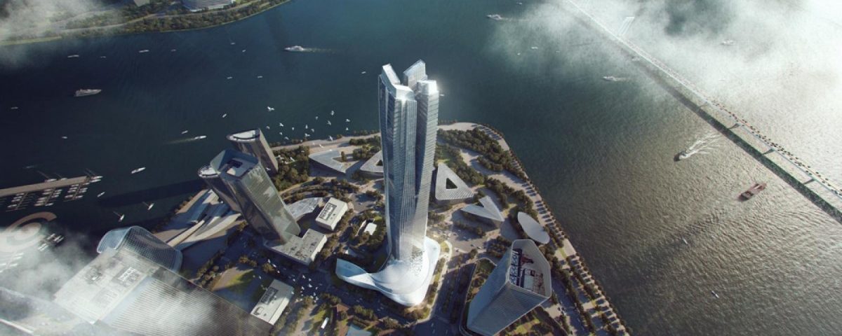 Architectural Design of the Year – Hengqin International Financial Center, em Hong Kong, por Aedas. (Divulgação/American Architecture Prize)